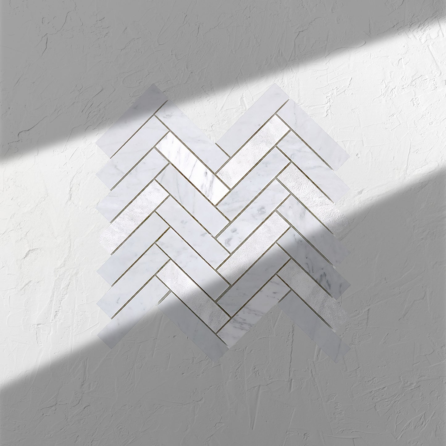 Tuscany Carrara Long Herringbone Mosaic