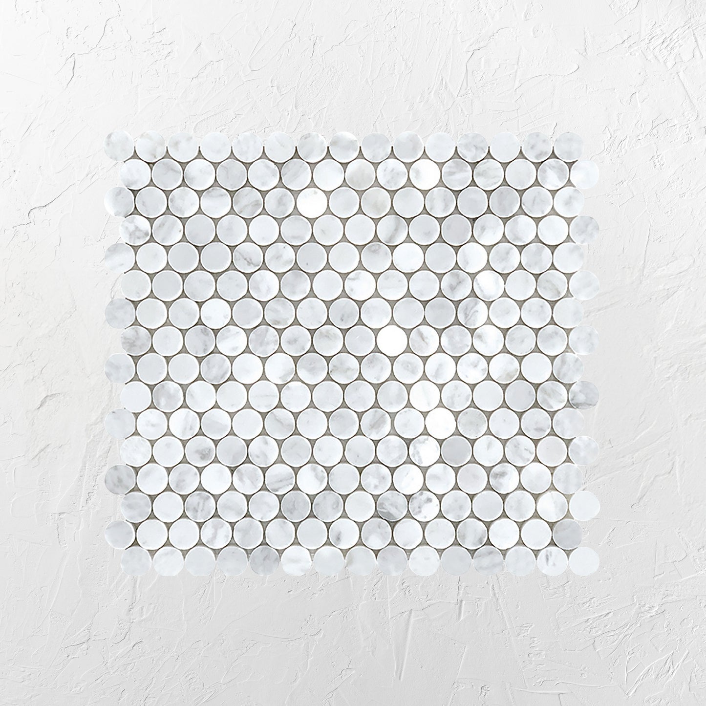 Tuscany Carrara Penny Round Mosaic