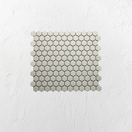 Marlowe Bone Matt Hexagon Mosaic 23x23mm