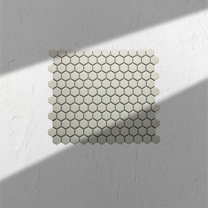 Marlowe Bone Matt Hexagon Mosaic 23x23mm