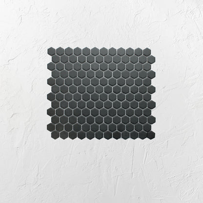Marlowe Black Matt Mosaic Hexagon 23x23mm