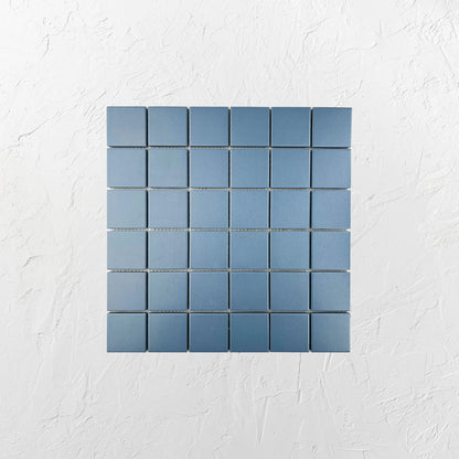 Marlowe Cornflower Blue Matt Mosaic 48×48 mm
