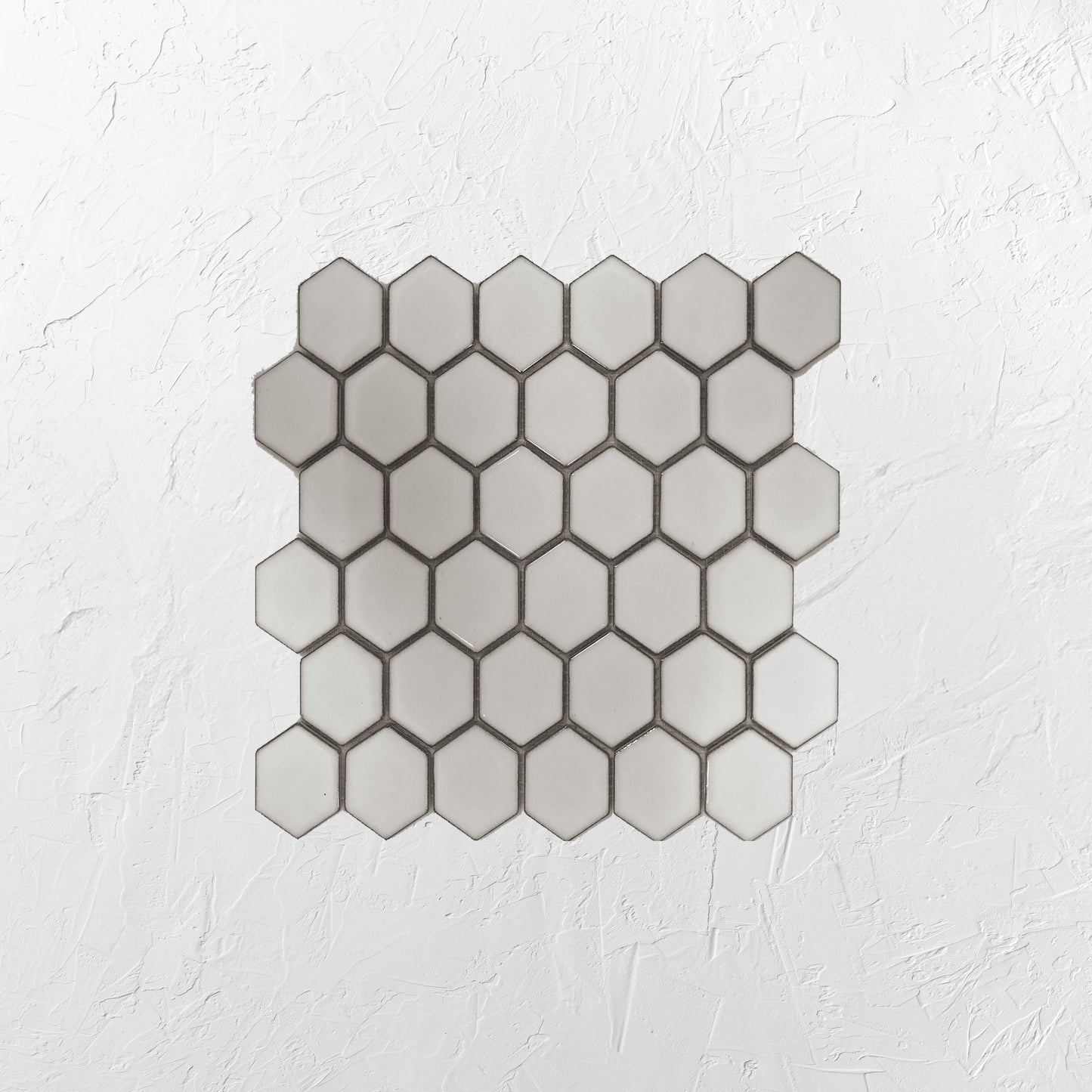 Antique White Gloss Glazed Hexagon 51x59mm