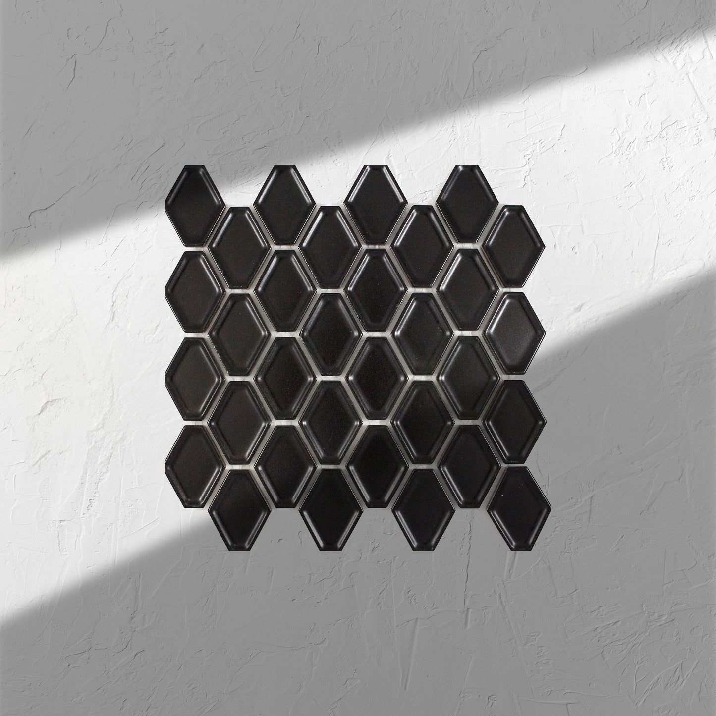 Black Matt Internal Porcelain Glazed Honeycombe 46.5x60mm