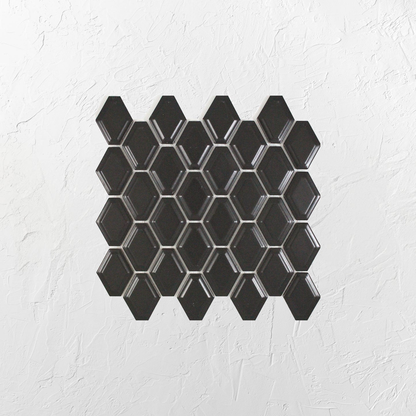 Black Matt External Porcelain Glazed Honeycombe 46.5x60mm