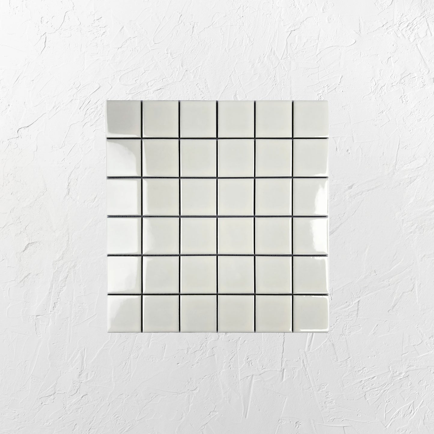 Smoke Grey Gloss Porcelain Glazed 48x48mm Square