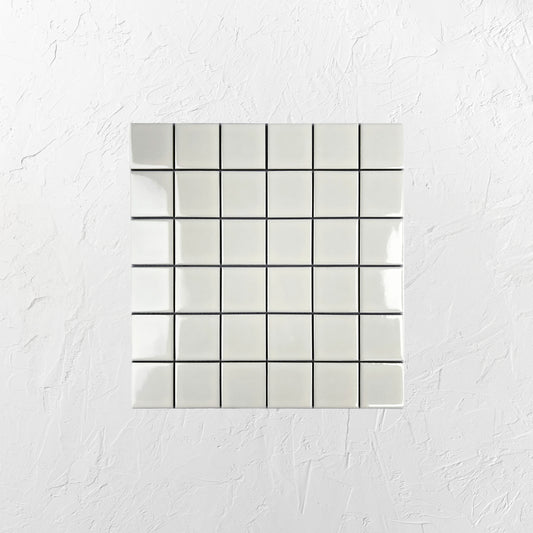 Smoke Grey Gloss Porcelain Glazed Square 48x48mm