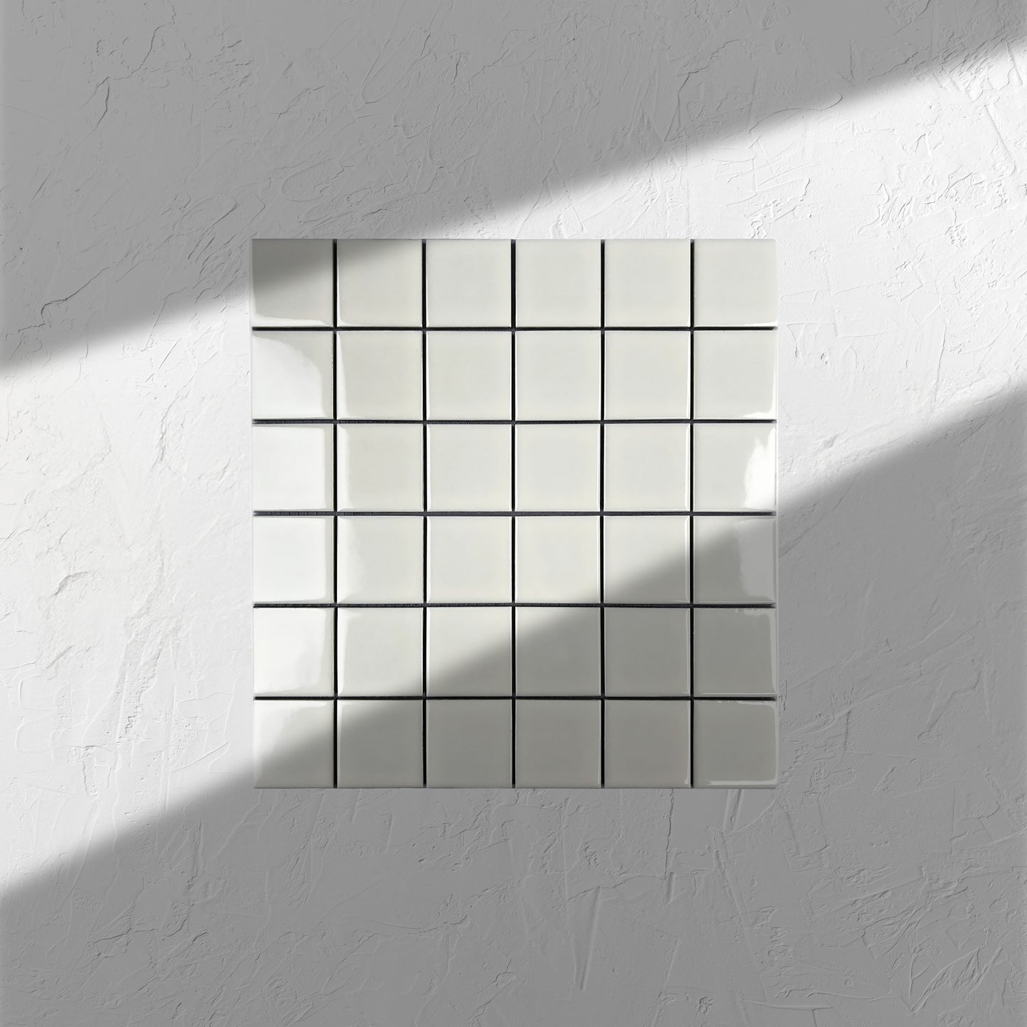 Smoke Grey Gloss Porcelain Glazed 48x48mm Square