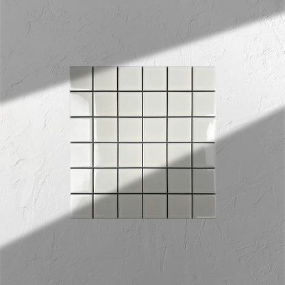 Smoke Grey Gloss Porcelain Glazed 48x48mm Square