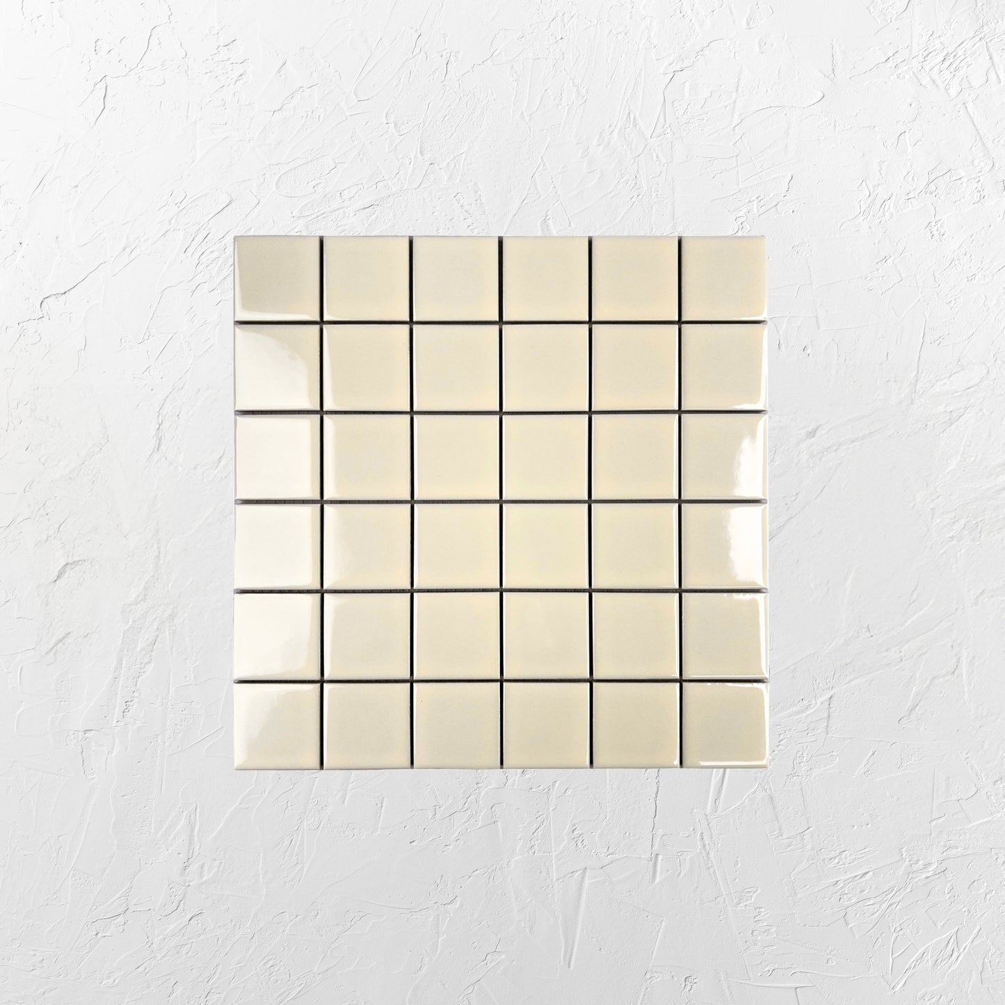 Cream Gloss Porcelain Glazed 48x48mm Square