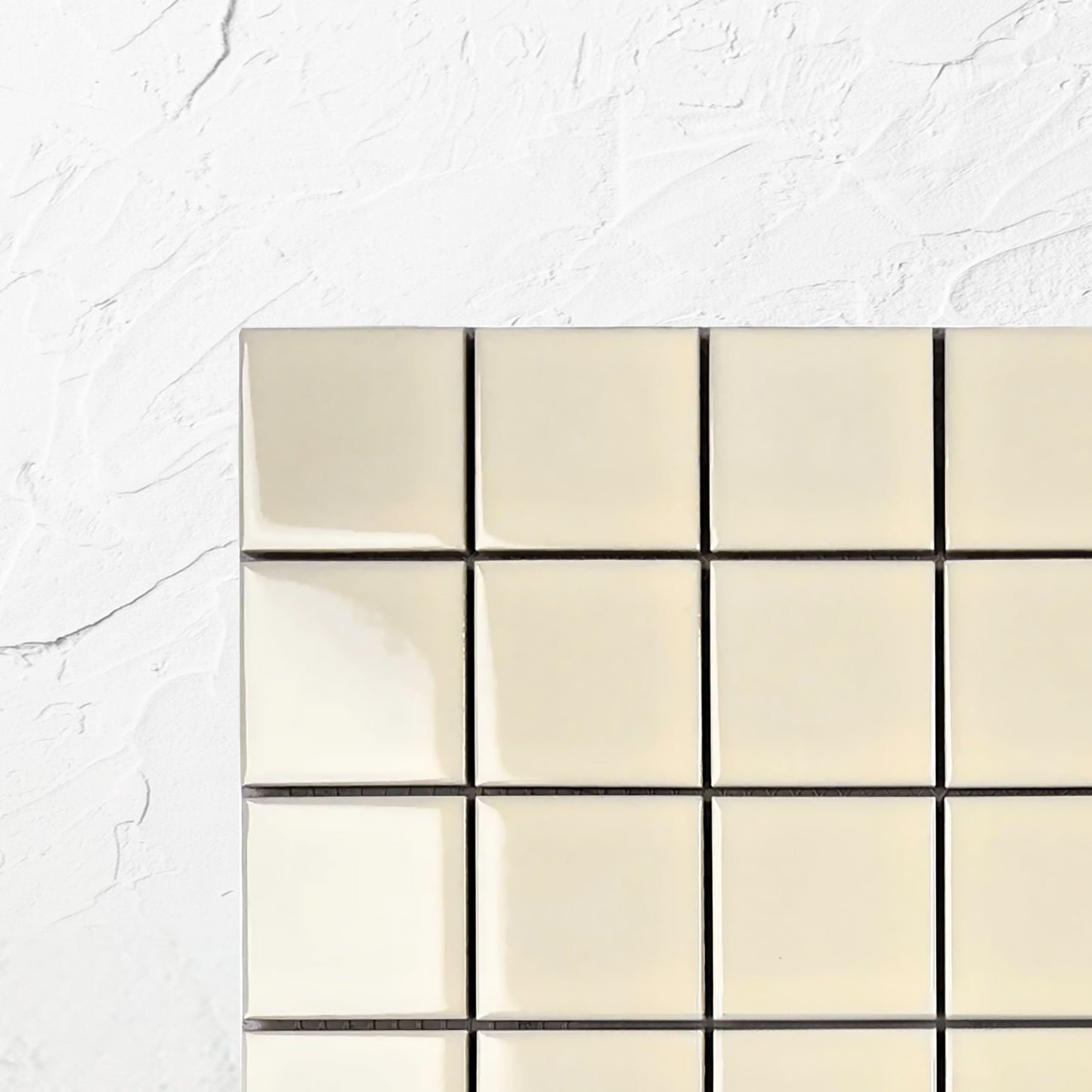 Cream Gloss Porcelain Glazed 48x48mm Square