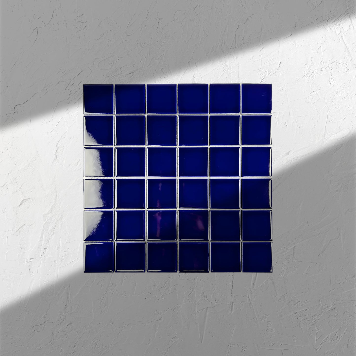 Dark Blue Gloss Porcelain Glazed 48x48mm Square