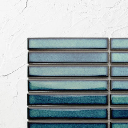 Shadow Dark Green Gloss KitKat Straight Bone Pattern 22x145mm