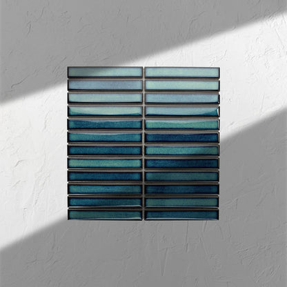 Shadow Dark Green Gloss KitKat Straight Bone Pattern 22x145mm