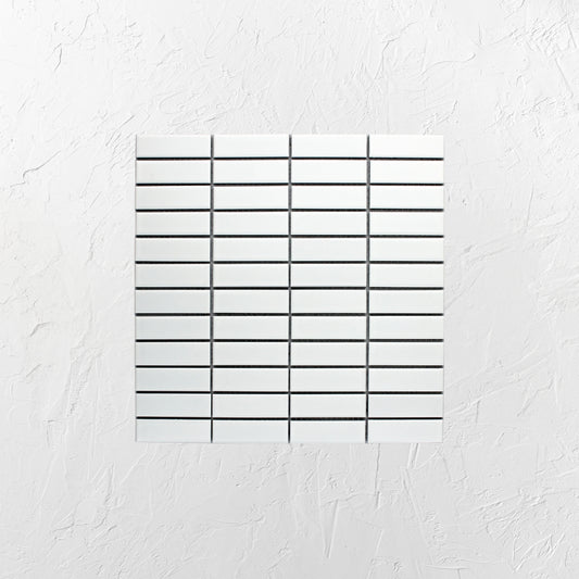 White Matt Porcelain Glazed Rectangle 23x73mm