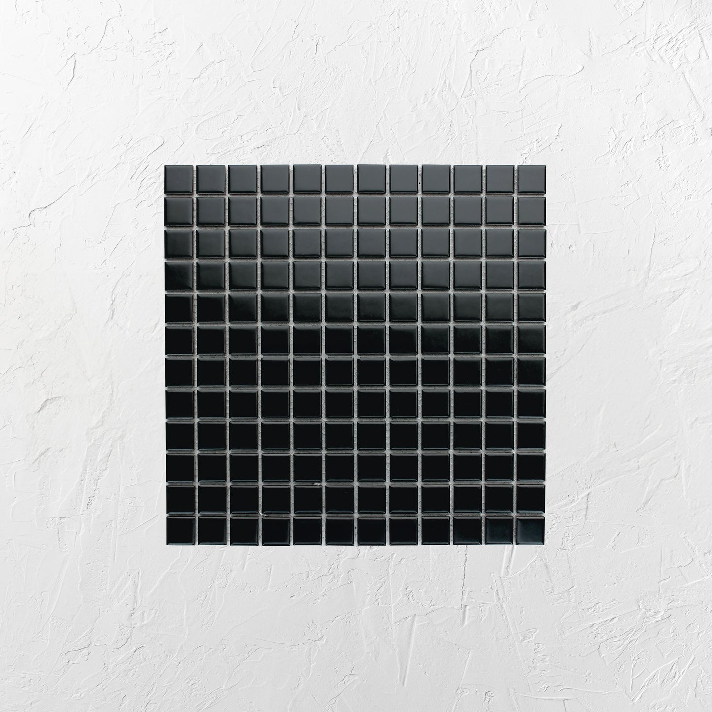 Black Matte Porcelain Glazed 23mm Square