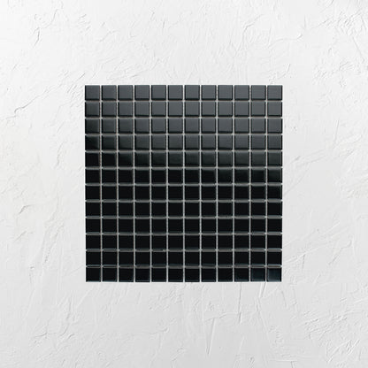 Black Matte Porcelain Glazed 23mm Square