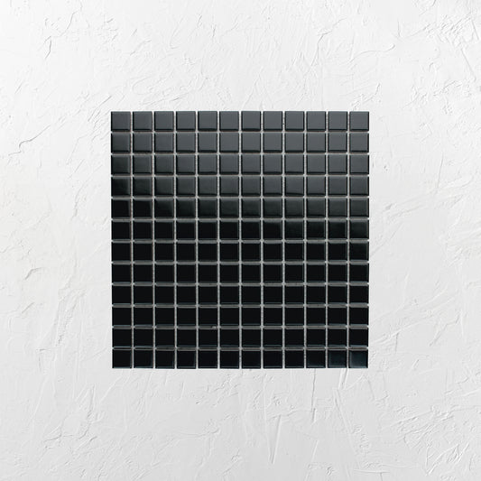 Black Matt Porcelain Glazed Square 23mm
