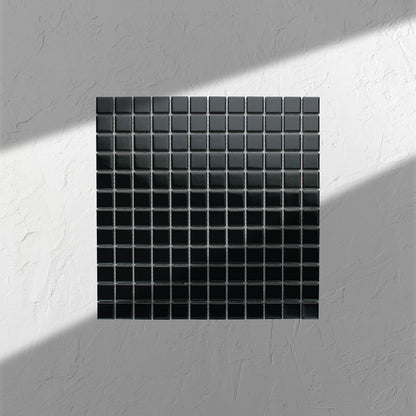 Black Matte Porcelain Glazed 23mm Square