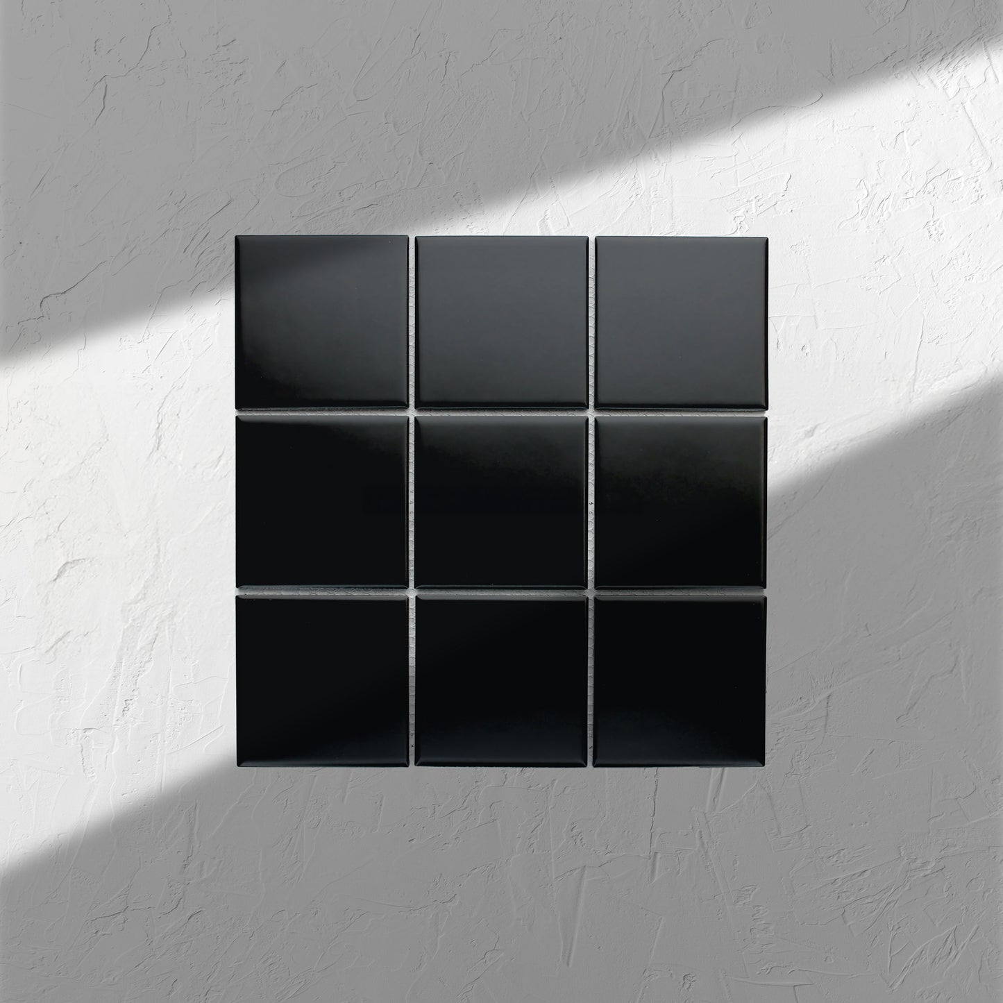Black Matt Porcelain Glazed Square 97x97mm