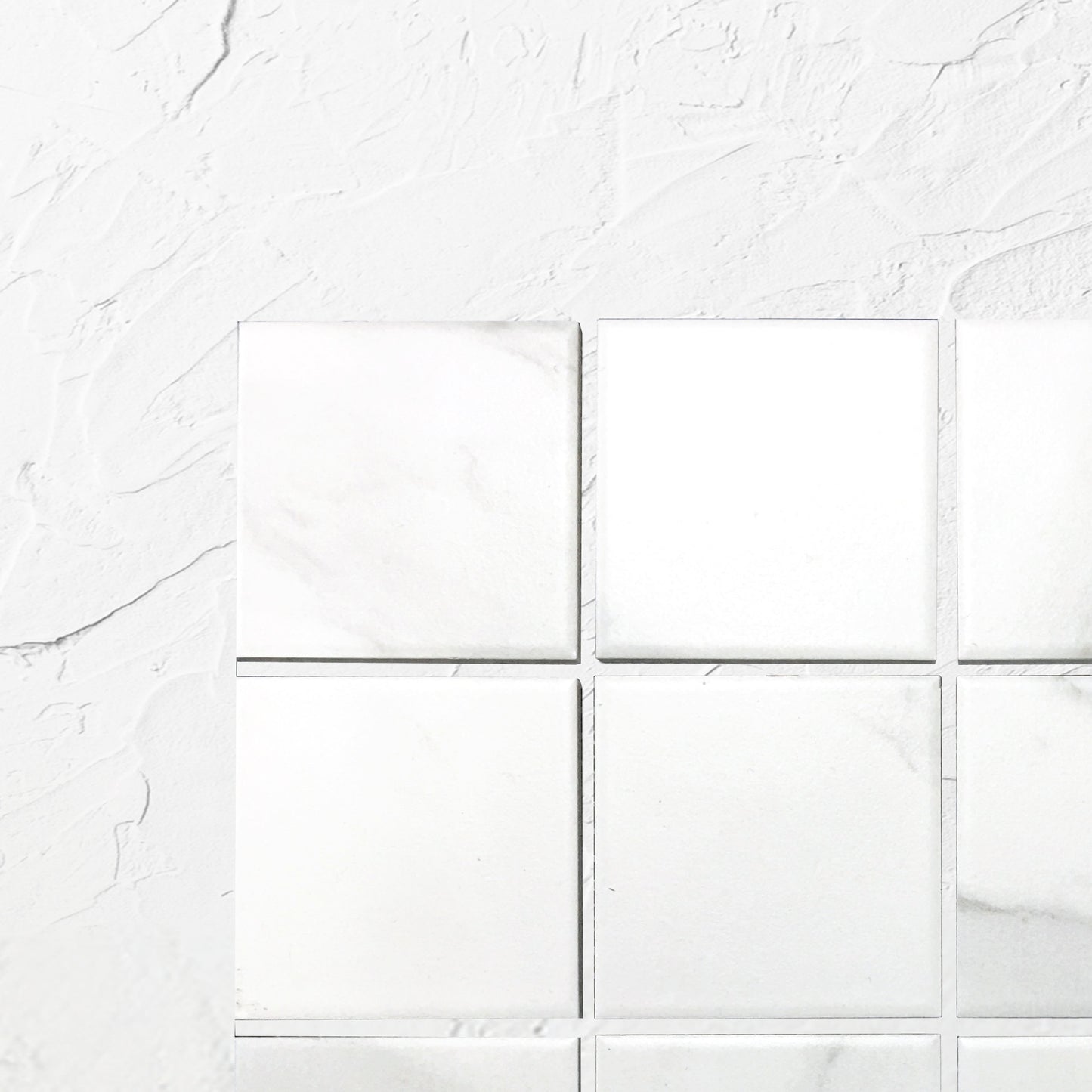 Carrara Look Matt Porcelain Glazed Square 73x73mm