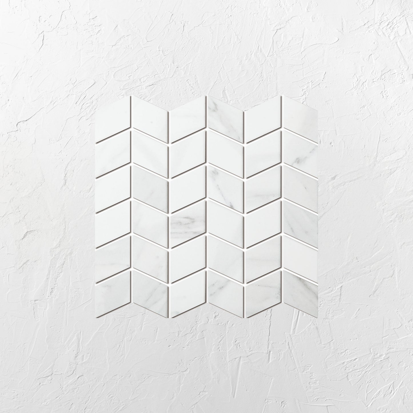 Carrara Look Matt Porcelain Glazed Rhombus 48x48mm