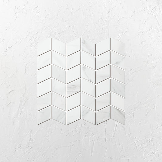 Carrara Look Matt Porcelain Glazed Rhombus 48x48mm