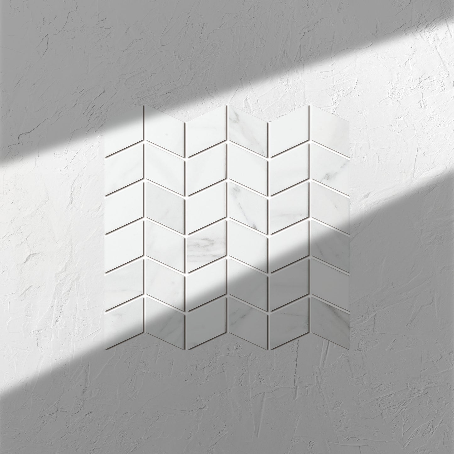 Carrara Look Matt Porcelain Glazed Rhombus 48x48mm