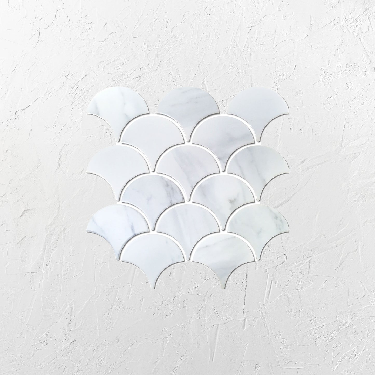 Carrara Look Matt Porcelain Glazed Fishscale 95x87mm