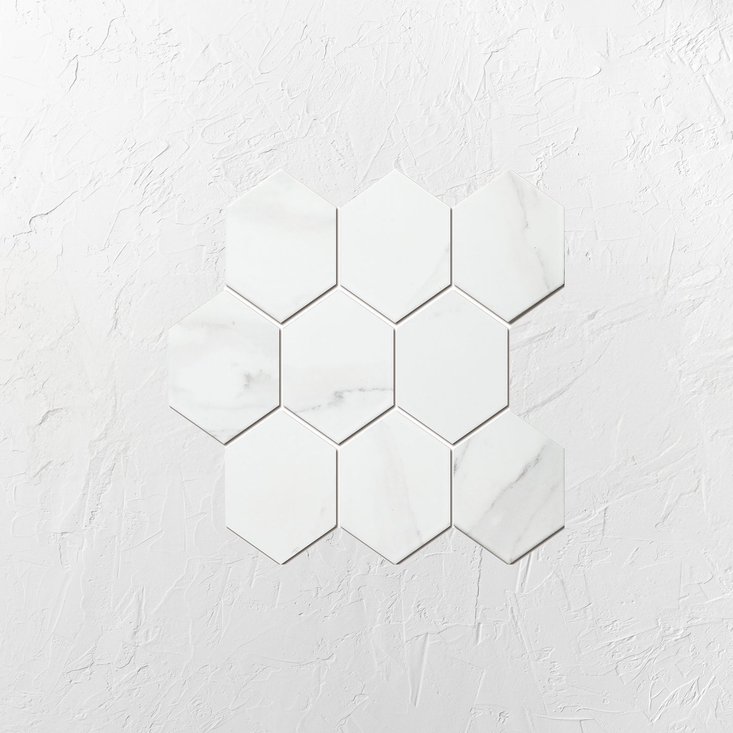 Carrara Matt Porcelain Glazed Hexagon 95x110mm