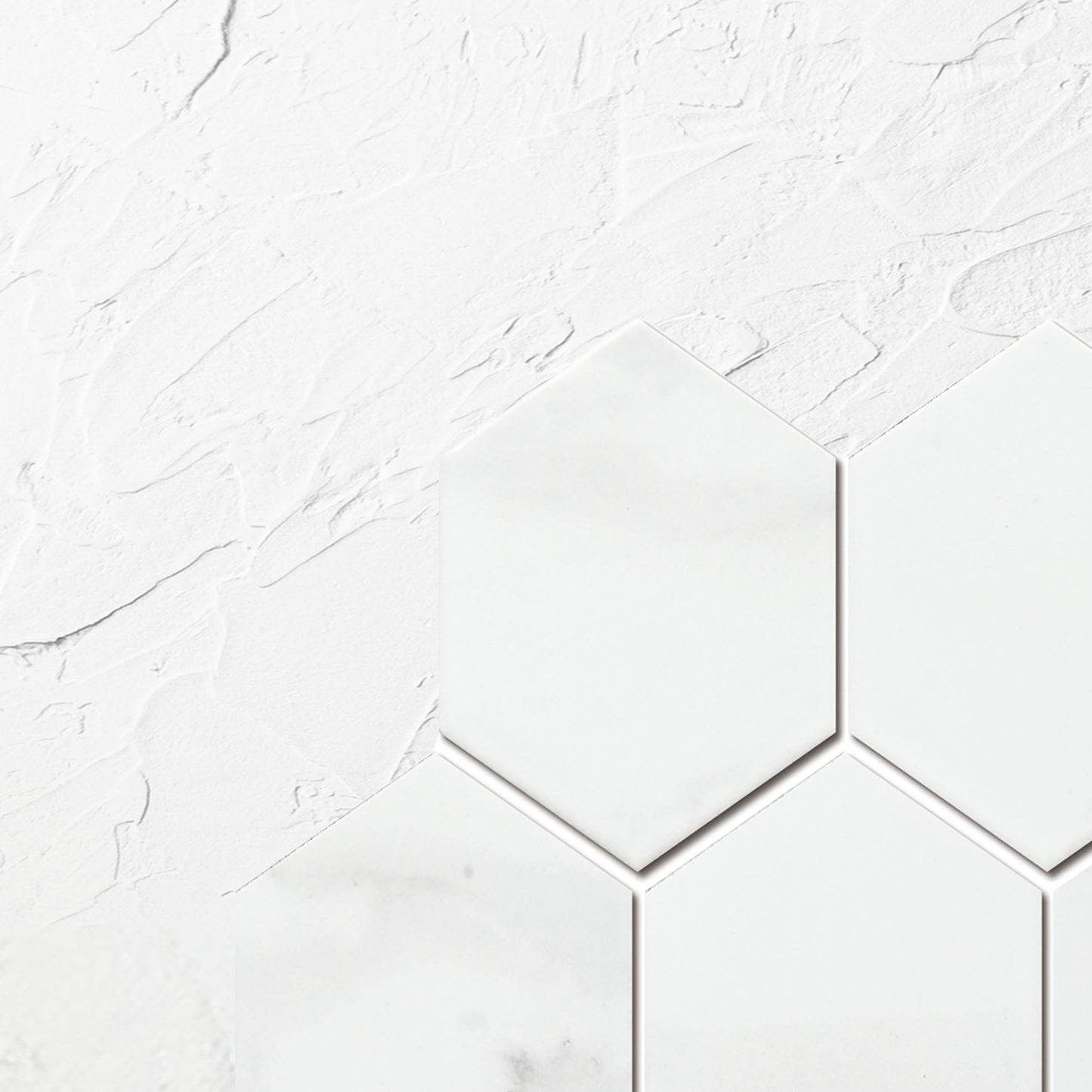 Carrara Matt Porcelain Glazed Hexagon 95x110mm