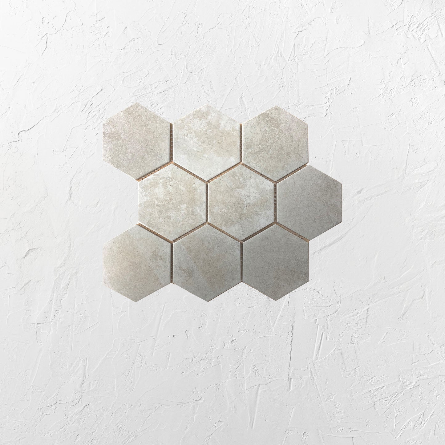 Cement Matt Porcelain Glazed Hexagon 95x110mm
