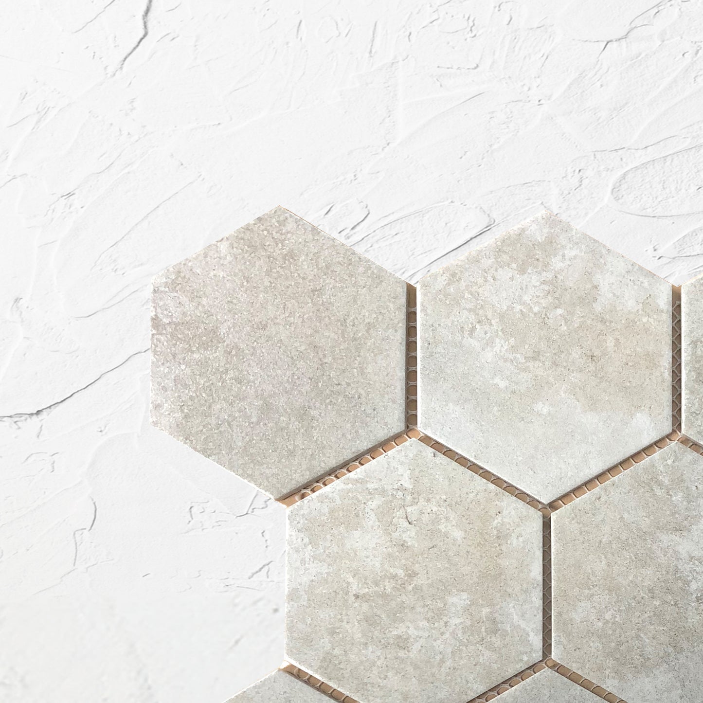 Cement Matt Porcelain Glazed Hexagon 95x110mm