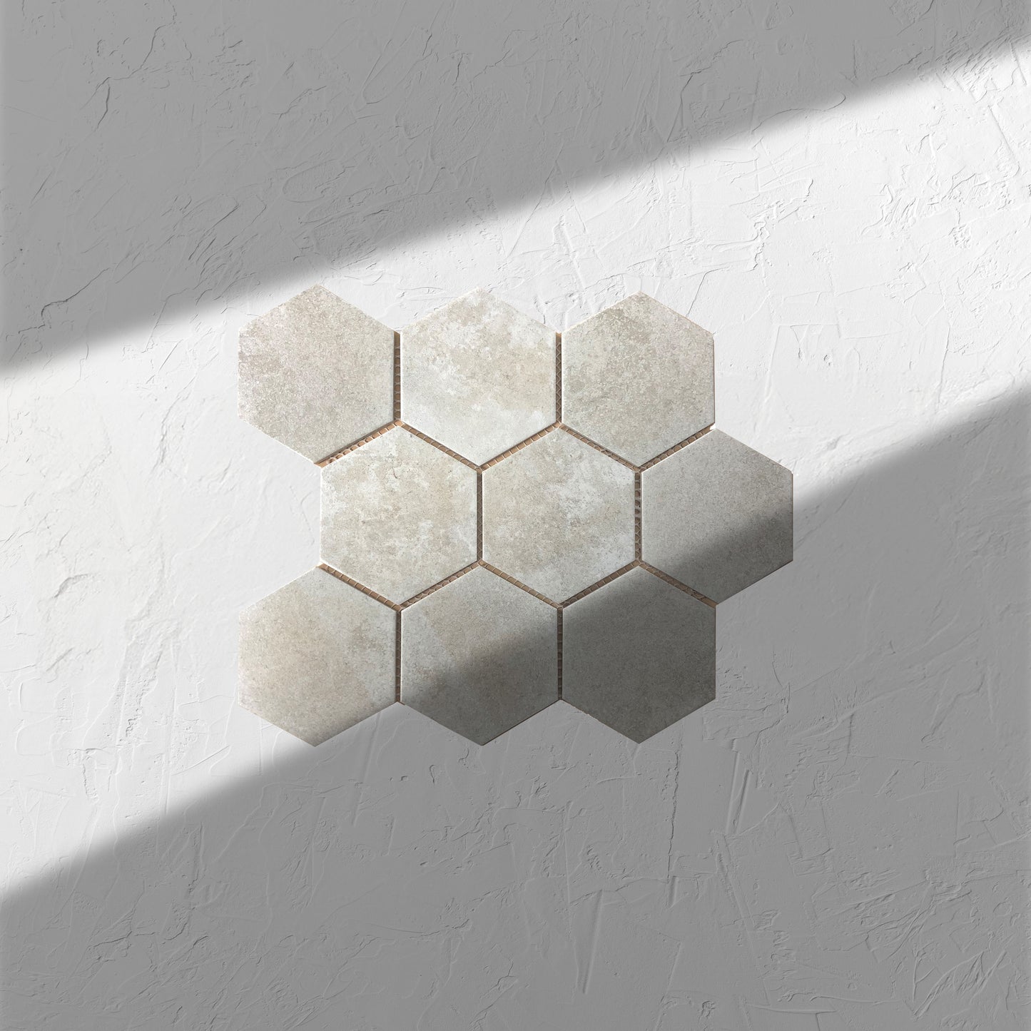 Cement Matt Porcelain Glazed Hexagon 95x110mm
