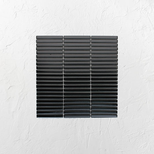 Black Matt KitKat Straight Bone Pattern 12x92mm