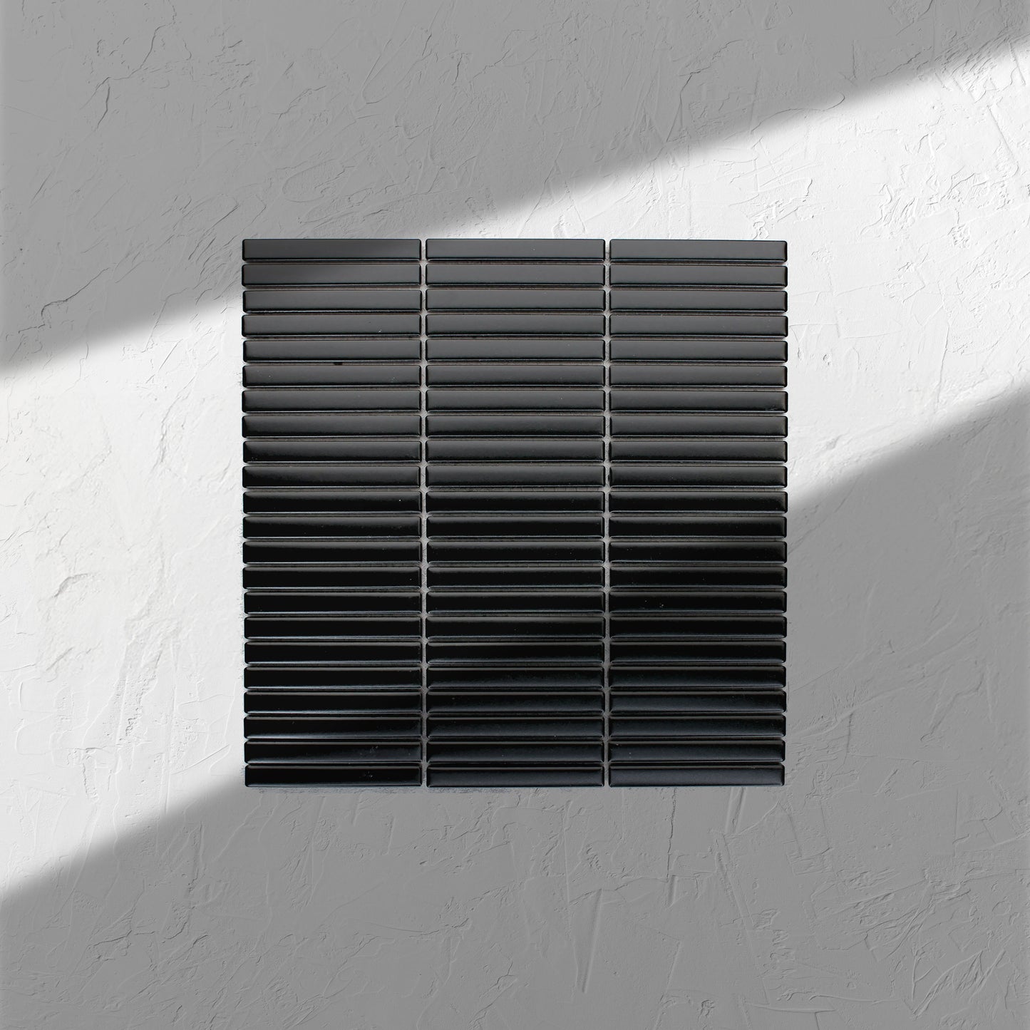 Black Matt KitKat Straight Bone Pattern 12x92mm