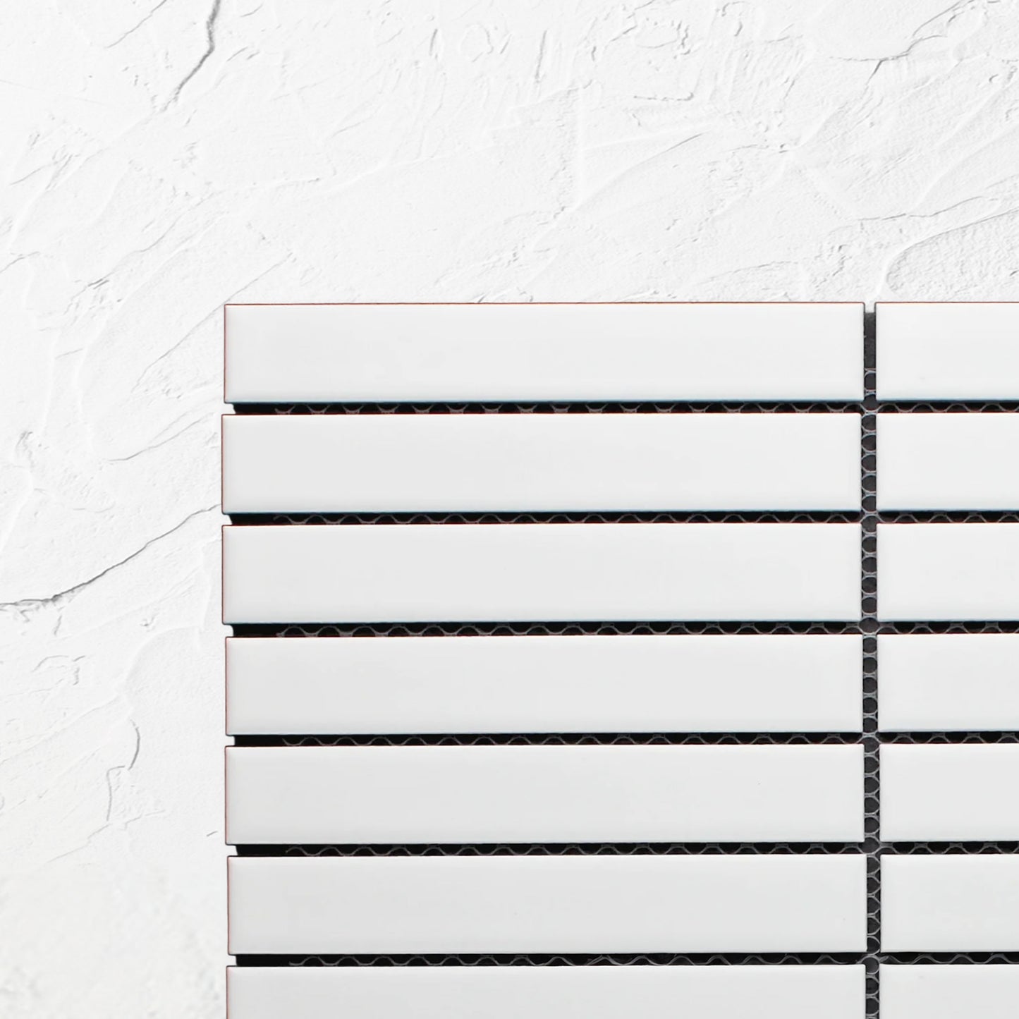 White Matt KitKat Straight Bone Pattern 22x145mm