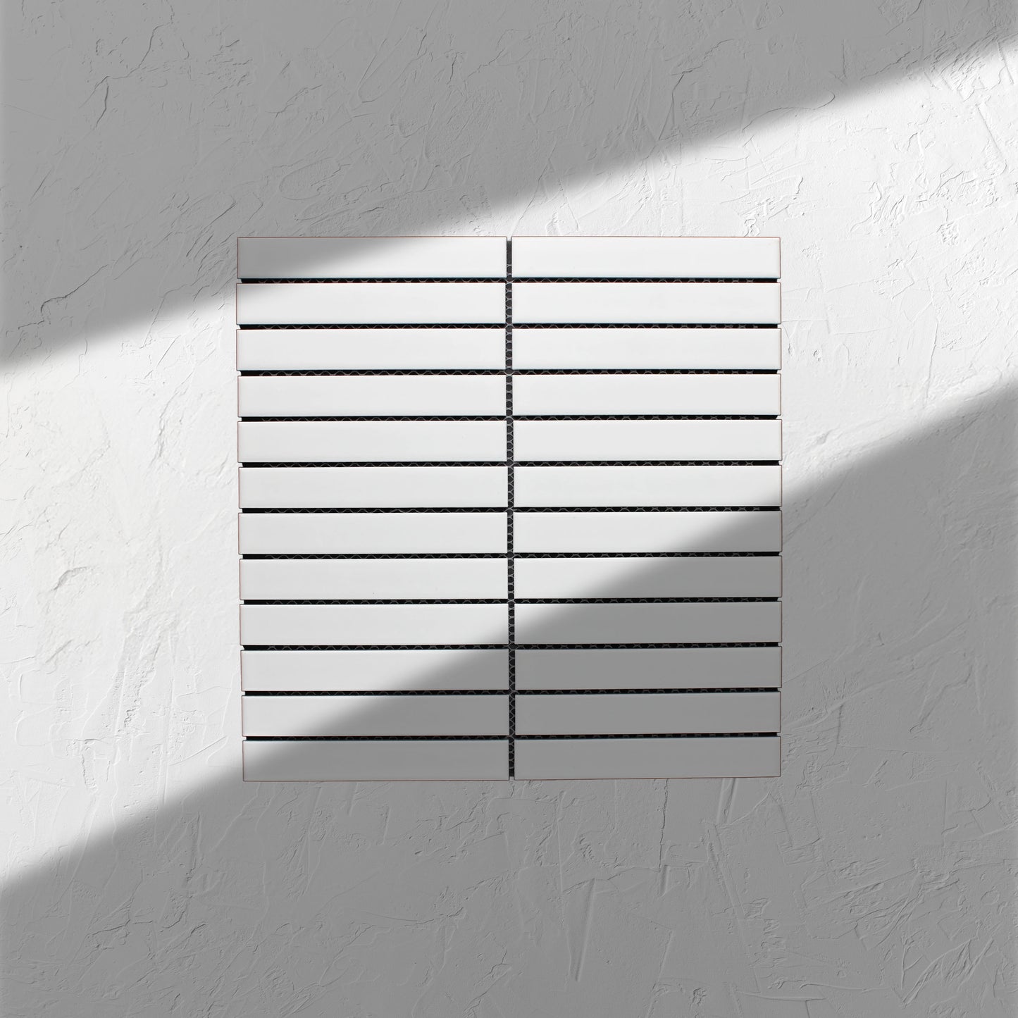 White Matt KitKat Straight Bone Pattern 22x145mm