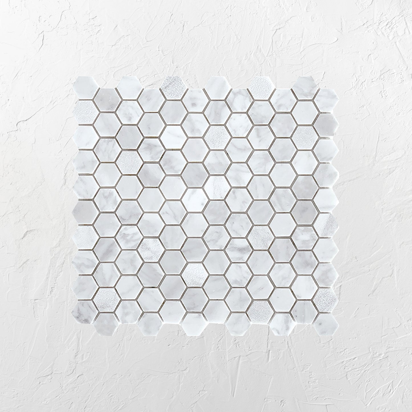 Tuscany Carrara Small Hexagon Mosaic New