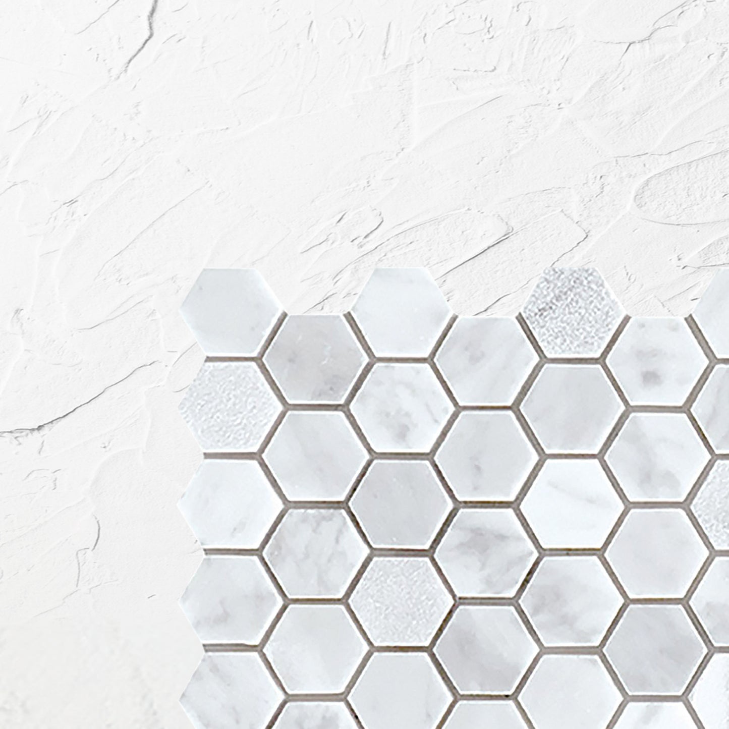 Tuscany Carrara Small Hexagon Mosaic New