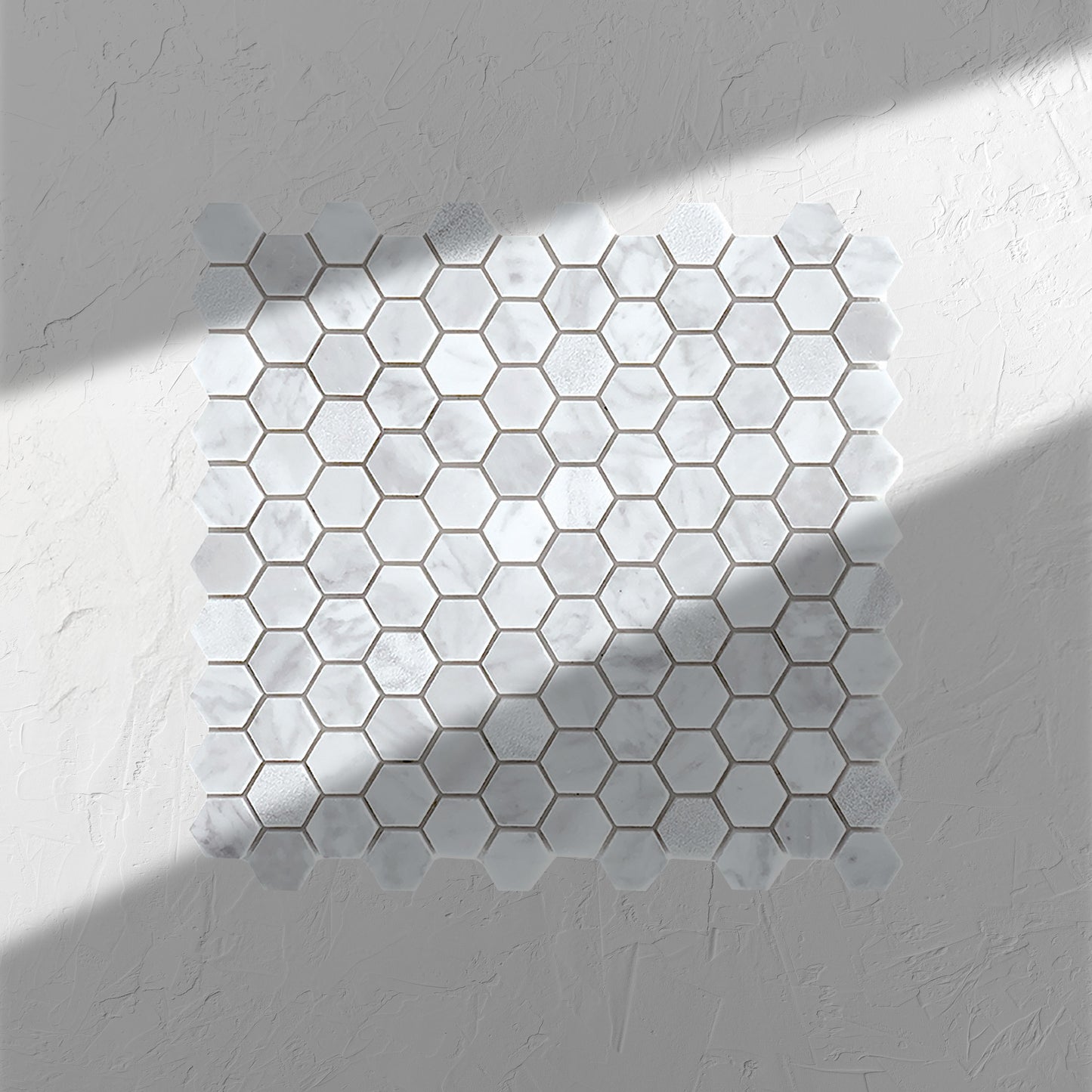 Tuscany Carrara Small Hexagon Mosaic New