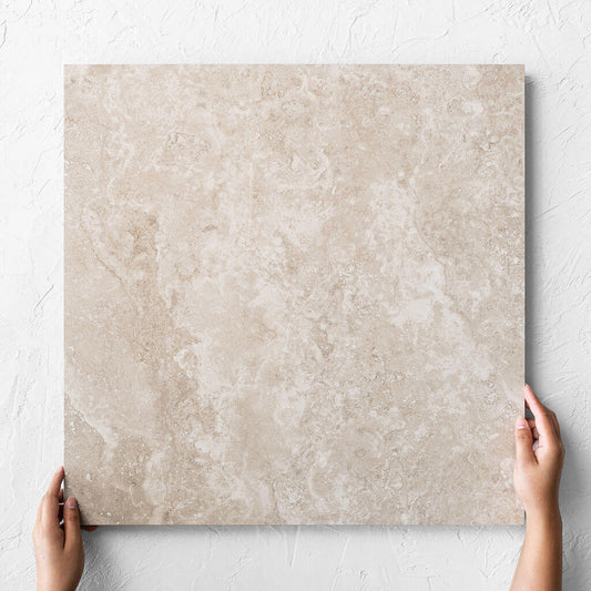 New Travertino Beige Polished Rectified 600X600mm