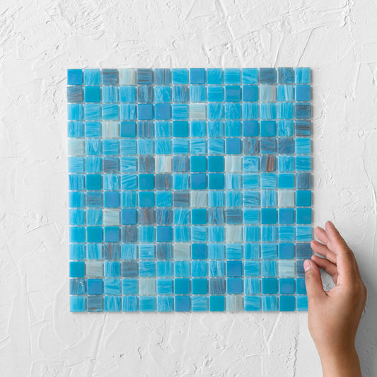 Paradise Madagascar Glass Mosaic Pool Safe 300x300mm