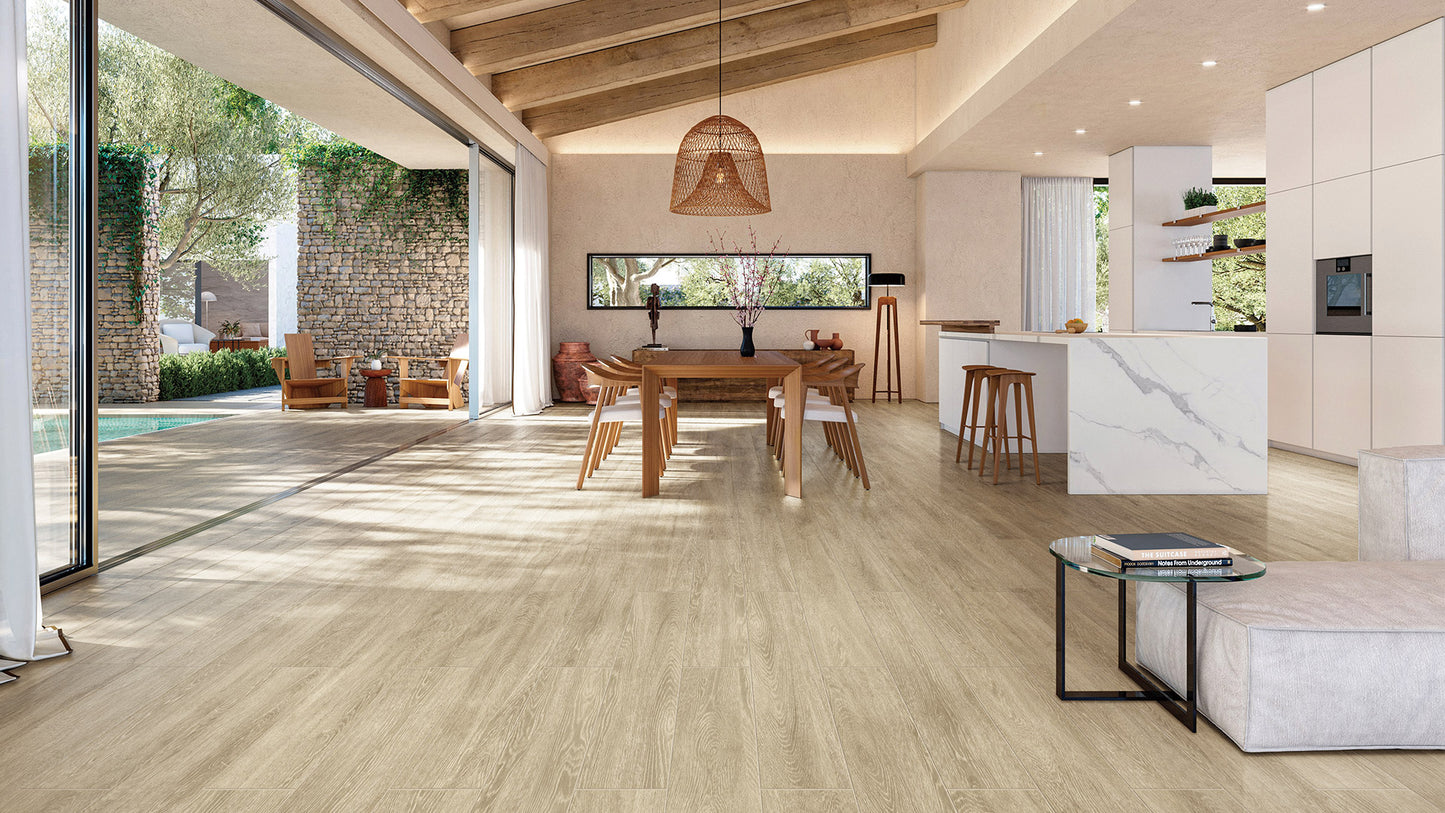 Pinewood Beige Matt Smooth Grip 200x1200mm
