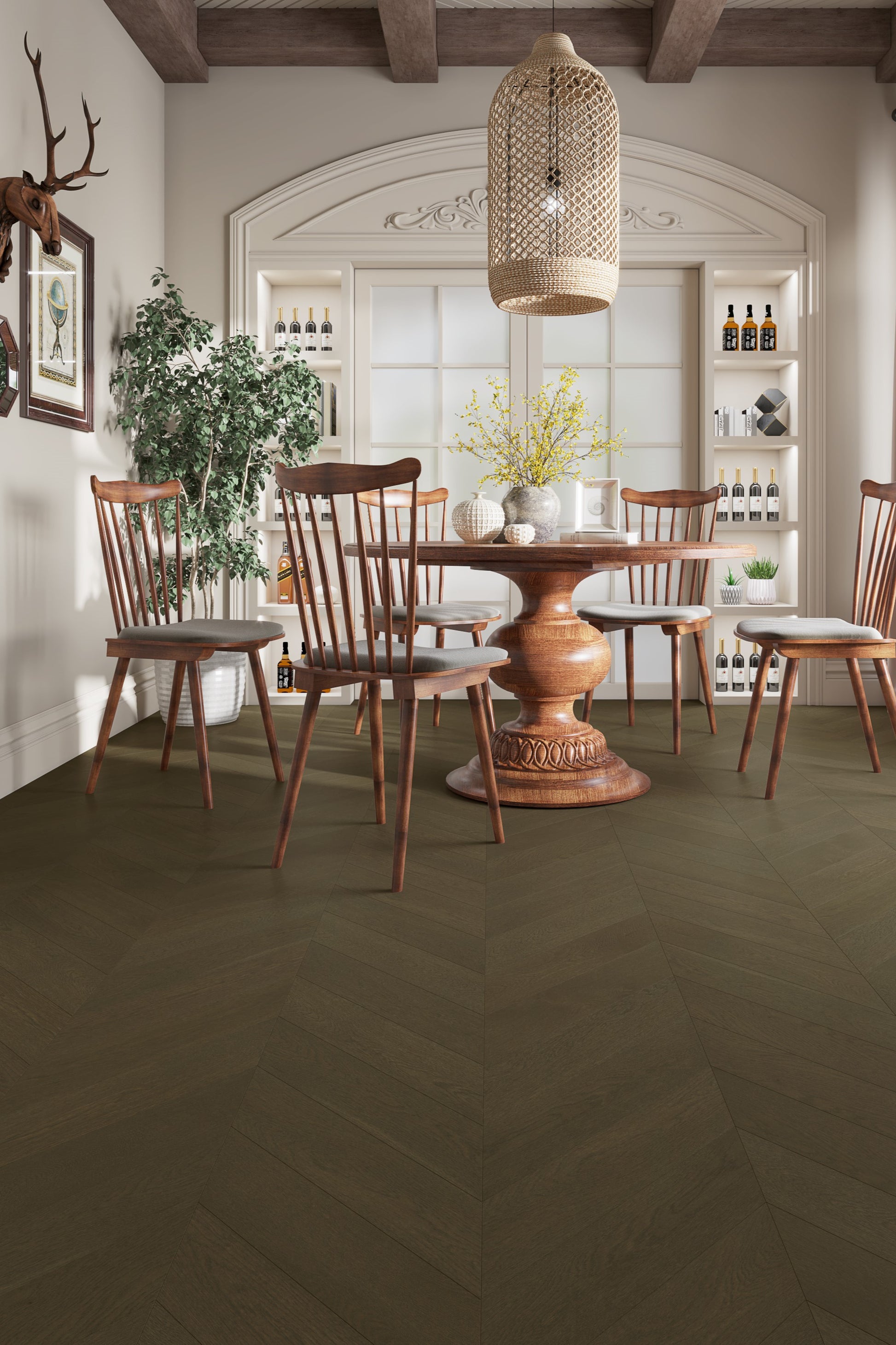 Apolo Grey iDesign Chevron Flooring 15/3mm