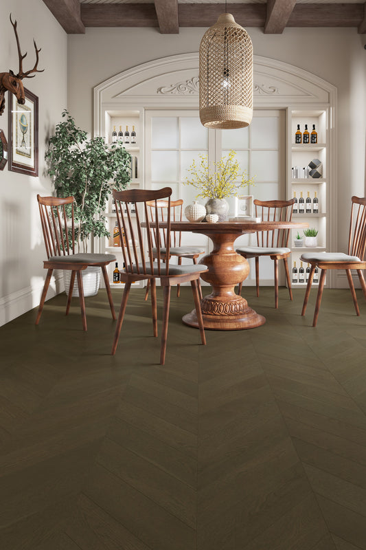 Apolo Grey iDesign Chevron Flooring 15/3mm