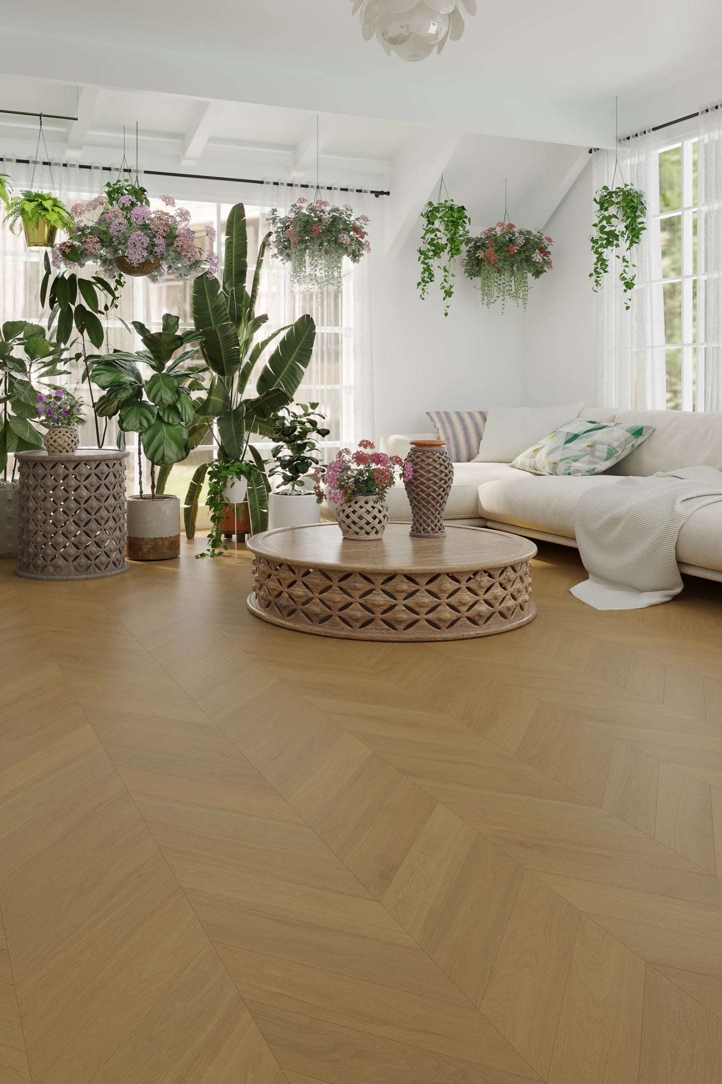 Light Malt iDesign Chevron Flooring 15/3mm