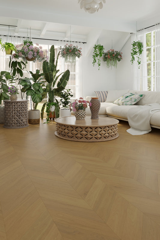 Light Malt iDesign Chevron Flooring 15/3mm