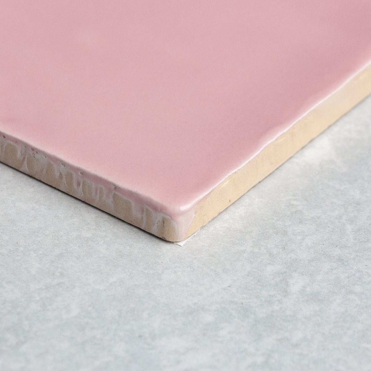 Handmade Matt Rosa Pink  100x100mm