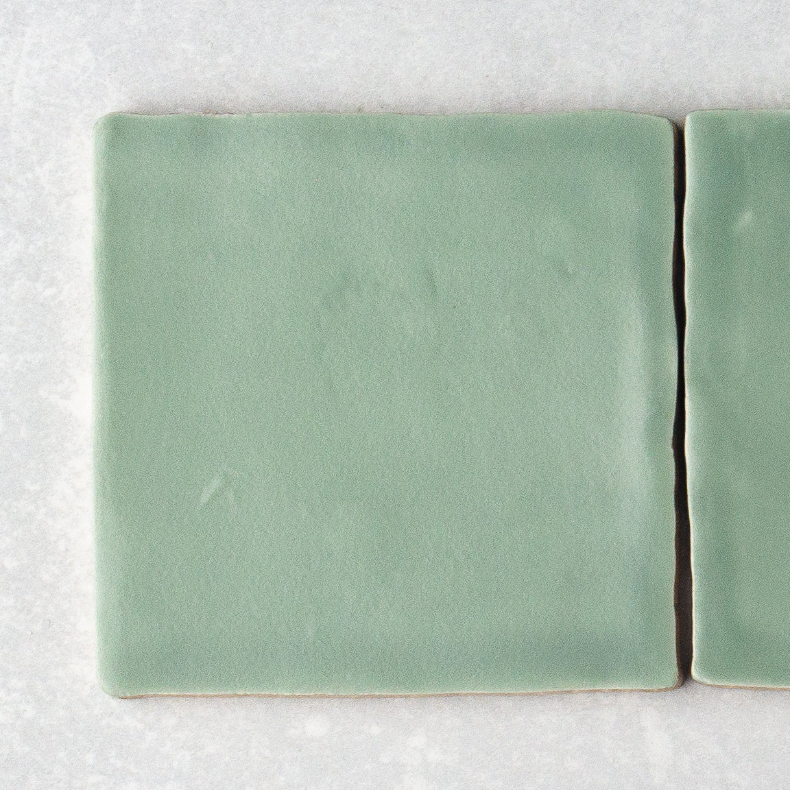 Handmade Matt Sage  100x100mm